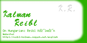 kalman reibl business card